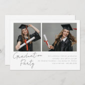 Collage van twee foto's modern design kaart (Voorkant / Achterkant)