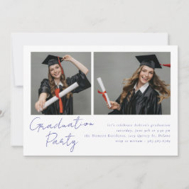 Collage van twee foto's modern design kaart