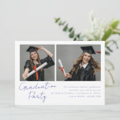 Collage van twee foto's modern design kaart (Staand voorkant)