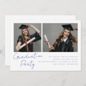 Collage van twee foto's modern design kaart (Voorkant / Achterkant)