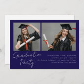 Collage van twee foto's modern design kaart (Voorkant / Achterkant)