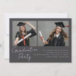 Collage van twee foto's modern design kaart