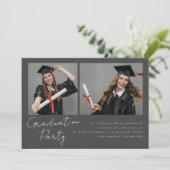 Collage van twee foto's modern design kaart (Staand voorkant)