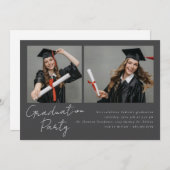 Collage van twee foto's modern design kaart (Voorkant / Achterkant)