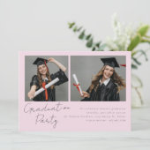 Collage van twee foto's modern design kaart (Staand voorkant)