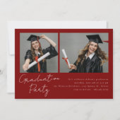 Collage van twee foto's modern design kaart (Voorkant)