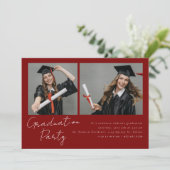 Collage van twee foto's modern design kaart (Staand voorkant)