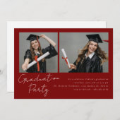 Collage van twee foto's modern design kaart (Voorkant / Achterkant)