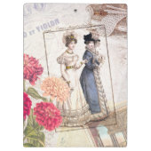 collage van Victoriaans Mode Klembord (Achterkant)