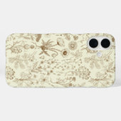 Collage van wilde bloemen/ beige en sepia Case-Mate iPhone case (Achterkant (horizontaal))