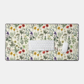 Collage van wilde bloemen bureaumat (Keyboard & Muis)