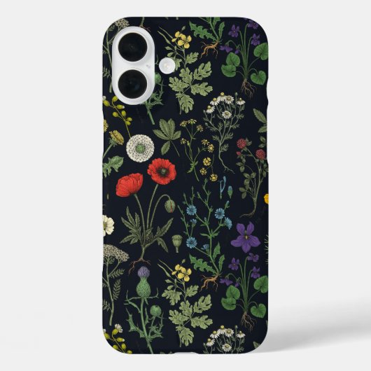 Collage van wilde bloemen Case-Mate iPhone case (Achterkant)
