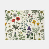 Collage van wilde bloemen deurmat (Voorkant)