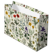Collage van wilde bloemen groot cadeauzakje (Voorkant Gekanteld)
