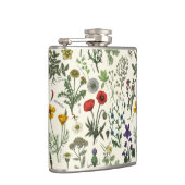 Collage van wilde bloemen heupfles (Rechts)