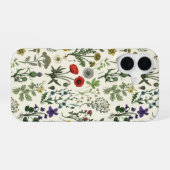Collage van wilde bloemen iPhone 16 hoesje (Achterkant horizontaal)
