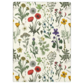Collage van wilde bloemen klembord (Achterkant)