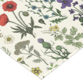 Collage van wilde bloemen korte tafelloper (Hoek)