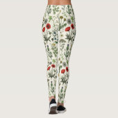 Collage van wilde bloemen leggings (Achterkant)
