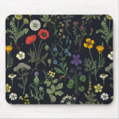 Collage van wilde bloemen muismat (Voorkant)