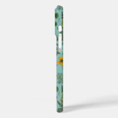 Collage van wilde bloemen op blauw Case-Mate iPhone case (Achterkant / Links)