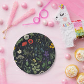 Collage van wilde bloemen papieren bordje (Feest)