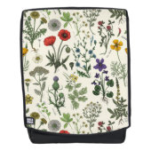 Collage van wilde bloemen rugtassen (Voorkant)