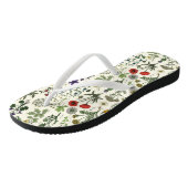 Collage van wilde bloemen teenslippers (Schuin)