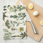 Collage van wilde bloemen theedoek (Quarter Fold)