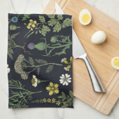 Collage van wilde bloemen theedoek (Quarter Fold)