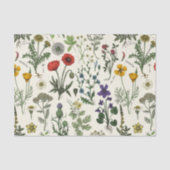 Collage van wilde bloemen tissuepapier (Voorkant)