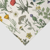 Collage van wilde bloemen tissuepapier (Detail)