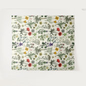 Collage van wilde bloemen wandkleed (Voorkant (horizontaal))