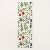 Collage van wilde bloemen yogamat (Achterkant)