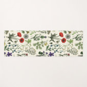 Collage van wilde bloemen yogamat (Voorkant (horizontaal))