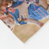 Collage van zeven gepersonaliseerde fotodeken fleece deken (Hoek)