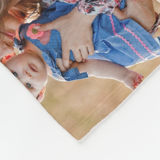 Collage van zeven gepersonaliseerde fotodeken fleece deken (Hoek)