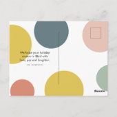 Collage Vier Foto's | Colorful Jingle Bell Briefkaart (Achterkant)