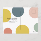 Collage Vier Foto's | Colorful Jingle helemaal Briefkaart (Achterkant)