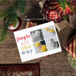 Collage Vier Foto's | Colorful Jingle helemaal Briefkaart<br><div class="desc">Collage Vier Foto's | Colorful Jingle helemaal</div>