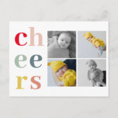 Collage Vier Foto's | Kleurere kasten Briefkaart (Voorkant)