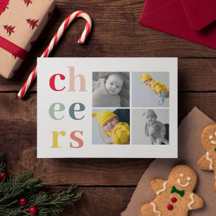 Collage Vier Foto's   Kleurere kasten Briefkaart