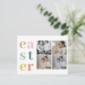 Collage Vier Foto's | Pasen voor kleurrijke calori Briefkaart (Staand voorkant)