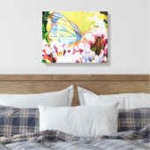 Collage vlinder canvas afdruk (Insitu (Slaapkamer))