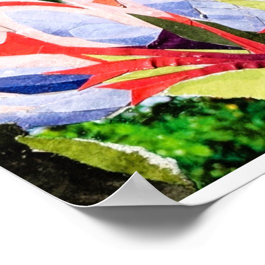 Collage vlinder poster (Hoek)