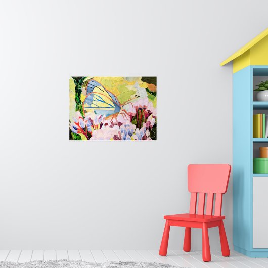 Collage vlinder poster (Kinderkamer 1)