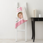 Collage voegt uw eigen aangepaste fotoroze toe sherpa deken (In situ)