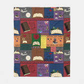 Collage voor boekadvisering fleece deken (Voorkant)