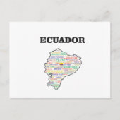 COLLAGE VOOR ECUADOR WORD BRIEFKAART (Voorkant)