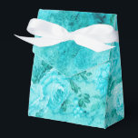 Collage voor gekneusde blauwe Rozen Bedankdoosjes<br><div class="desc">Mooie voorverpakking met  ademhaling en illustraties van rozen in blauw</div>